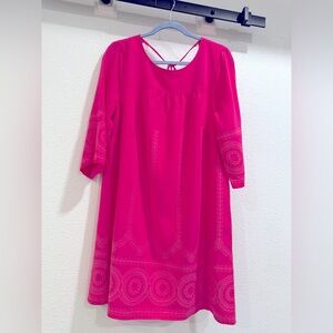 Crown & Ivy adorable throw on dress is summer ready in the prettiest pink color!